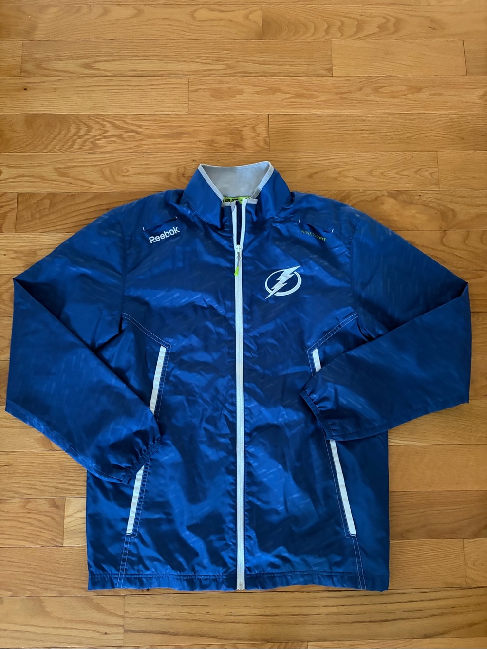Reebok Men’s Royal Blue Tampa Bay Lightning Windbreaker Jacket